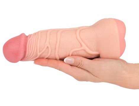 Masturbator Nature Skin 2w1 TPE 22 cm - 8