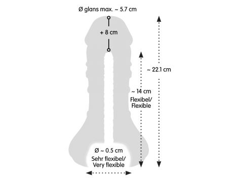 Masturbator Nature Skin 2w1 TPE 22 cm - 18