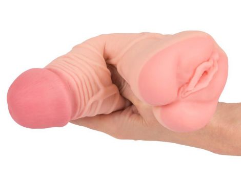 Masturbator Nature Skin 2w1 TPE 22 cm - 11