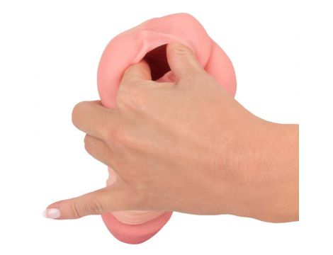 Masturbator Nature Skin 2w1 TPE 22 cm - 17