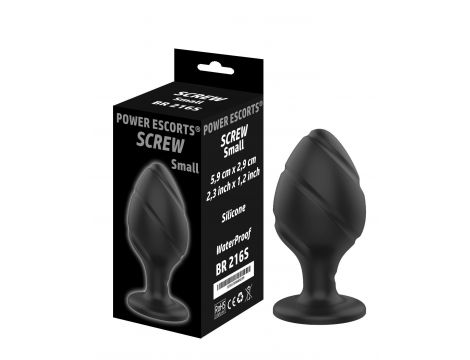 Korek analny silikonowy Screw Plug mały