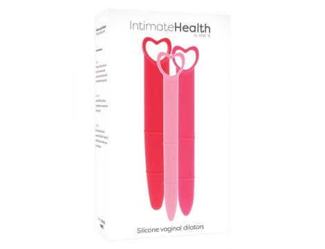 Dilatatory waginalne silikonowe Mae B różowe 3 szt 21 cm - 3