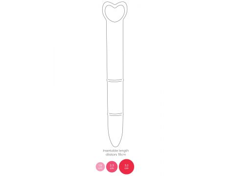 Dilatatory waginalne silikonowe Mae B różowe 3 szt 21 cm - 10