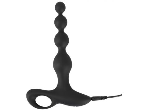 Wibrujące kule analne Black Velvets silikonowe 20 cm USB - 6
