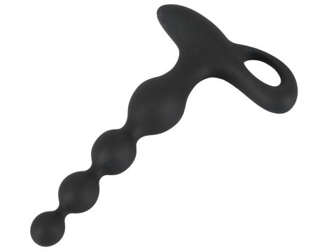 Wibrujące kule analne Black Velvets silikonowe 20 cm USB - 20