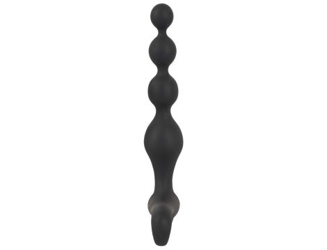 Wibrujące kule analne Black Velvets silikonowe 20 cm USB - 5