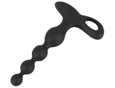 Wibrujące kule analne Black Velvets silikonowe 20 cm USB - 15