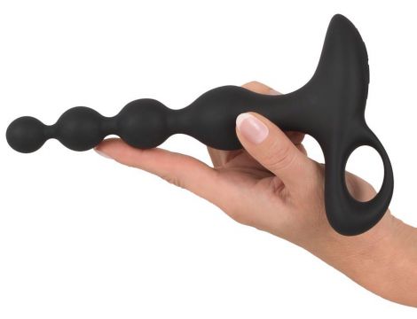 Wibrujące kule analne Black Velvets silikonowe 20 cm USB - 17