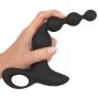 Wibrujące kule analne Black Velvets silikonowe 20 cm USB - 5