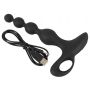 Wibrujące kule analne Black Velvets silikonowe 20 cm USB - 9