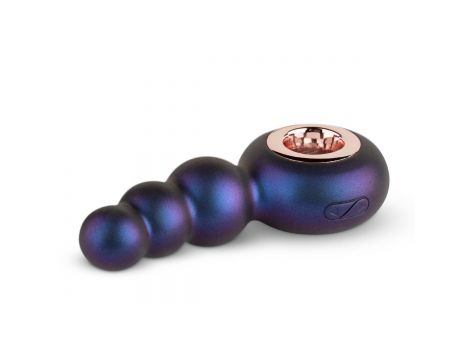 Wibrujący korek analny Hueman Outer Space fioletowy USB - 4