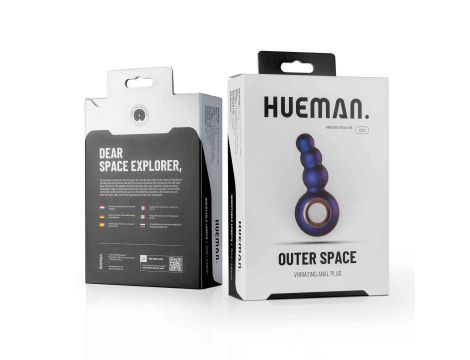 Wibrujący korek analny Hueman Outer Space fioletowy USB - 6