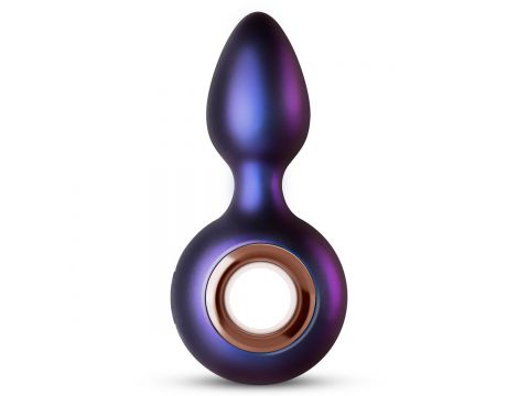 Wibrujący korek analny Hueman Deep Space fioletowy USB - 2
