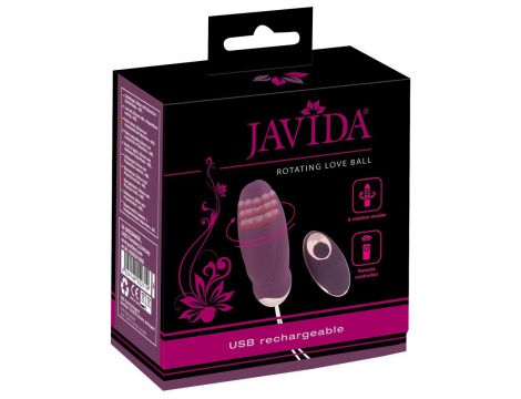 Obrotowe jajko wibrujące Javida RC silikonowe USB - 2