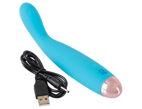 Wibrator mini Cuties niebieski USB 18,7 cm - 8