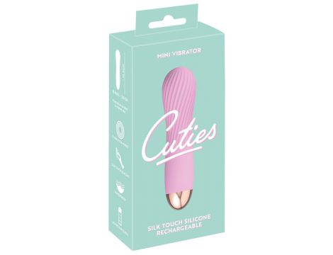 Mini wibrator Cuties różowy silikonowy USB 12,5 cm - 3