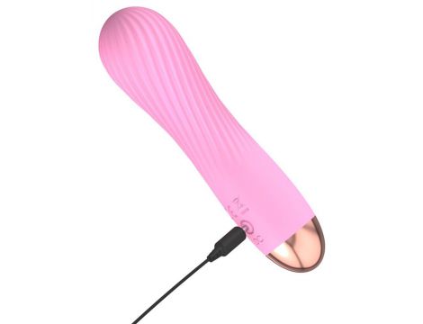 Mini wibrator Cuties różowy silikonowy USB 12,5 cm - 12