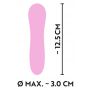Mini wibrator Cuties różowy silikonowy USB 12,5 cm - 16