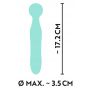 Wibrator mini Cuties zielony USB 17 cm - 18