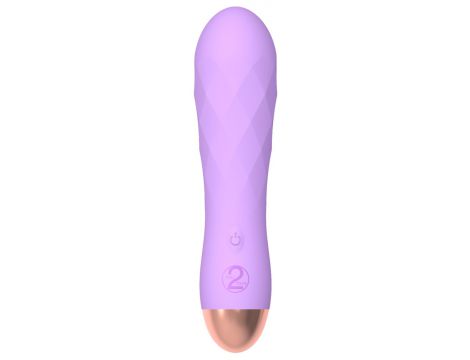 Mini wibrator silikonowy Cuties fioletowy USB 12,5 cm - 4