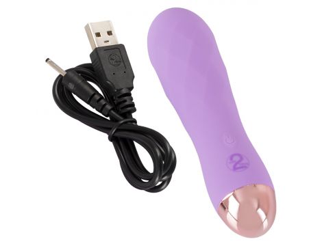 Mini wibrator silikonowy Cuties fioletowy USB 12,5 cm - 10