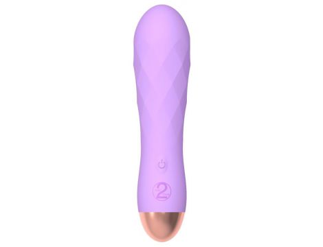 Mini wibrator silikonowy Cuties fioletowy USB 12,5 cm - 3