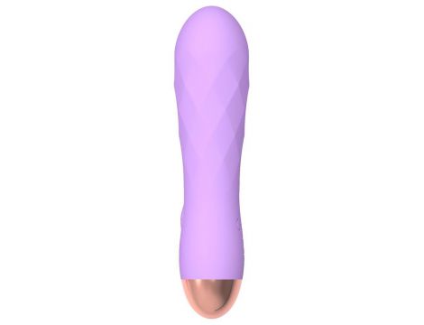 Mini wibrator silikonowy Cuties fioletowy USB 12,5 cm - 5