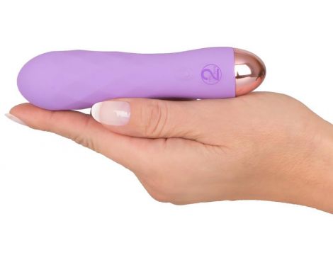 Mini wibrator silikonowy Cuties fioletowy USB 12,5 cm - 9