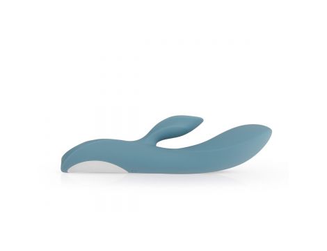 Wibrator króliczek Bloom Fiołek niebieski silikonowy USB 21 cm - 5