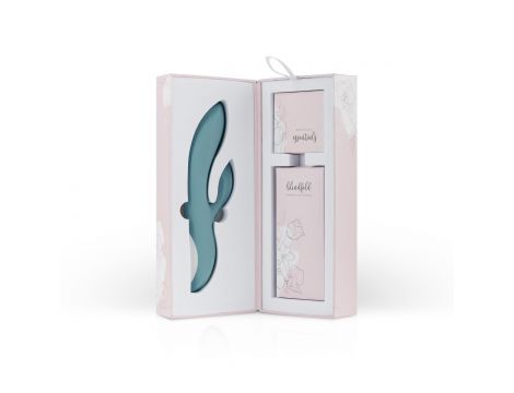 Wibrator króliczek Bloom Fiołek niebieski silikonowy USB 21 cm - 6