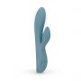 Wibrator króliczek Bloom Fiołek niebieski silikonowy USB 21 cm - 5