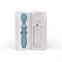 Wibrator różdżkowy Orchidea Bloom niebieski silikonowy USB 23 cm - 8