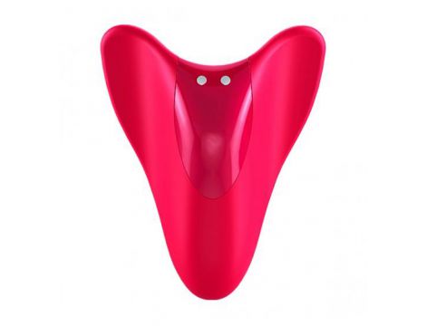 Stymulator palcowy Satisfyer High Fly czerwony USB silikonowy - 3