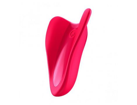 Stymulator palcowy Satisfyer High Fly czerwony USB silikonowy - 4