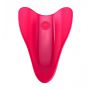 Stymulator palcowy Satisfyer High Fly czerwony USB silikonowy - 3