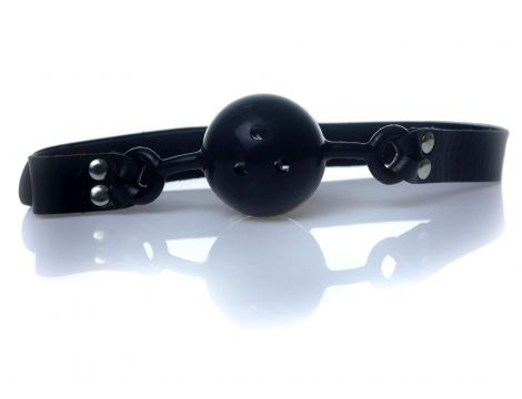 Knebel kulkowy regulowany Fetish B Series czarny 42 mm - 5