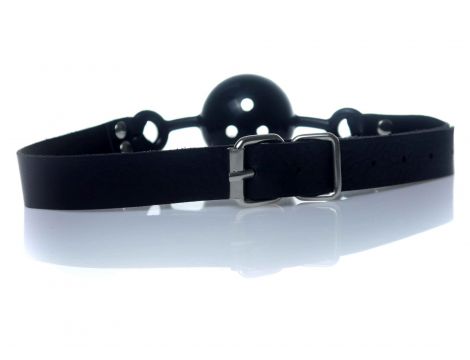 Knebel kulkowy regulowany Fetish B Series czarny 42 mm - 6