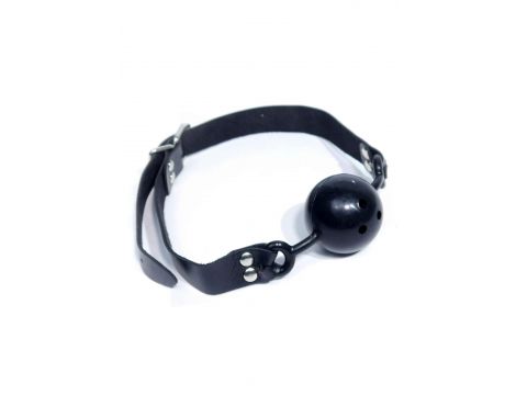 Knebel kulkowy regulowany Fetish B Series czarny 42 mm - 7