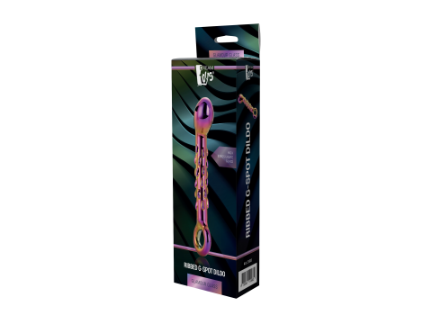 Szklane dildo Glamour żebrowane Dream Toys 18 cm - 10