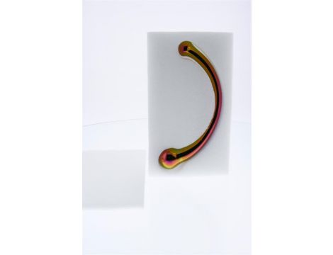 Duże zakrzywione szklane dildo Dream Toys 21 cm - 9