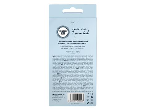 Prezerwatywy cienkie Mister Size 47 mm wegańskie 10 szt. - 5