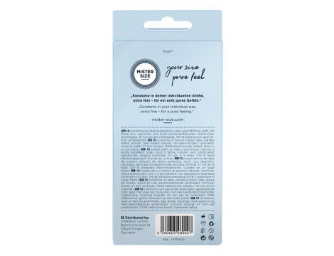 Prezerwatywy cienkie Mister Size 47 mm wegańskie 10 szt. - 6