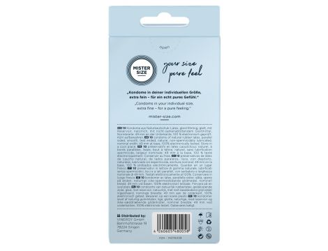 Prezerwatywy Mister Size 49 mm cienkie wegańskie 10 sztuk - 5