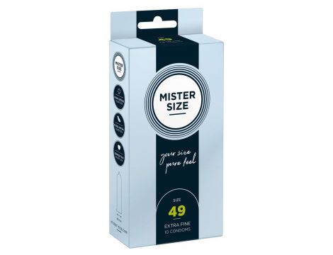 Prezerwatywy Mister Size 49 mm cienkie wegańskie 10 sztuk - 2