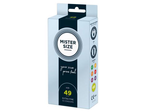 Prezerwatywy Mister Size 49 mm cienkie wegańskie 10 sztuk - 4