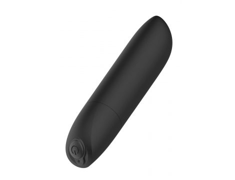Potężny mini wibrator B Series Magic USB 20 trybów czarny błyszczący