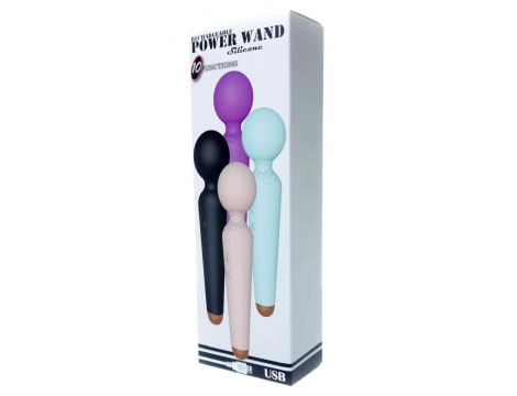 Stymulator łechtaczki Power Wand USB 10 funkcji fioletowy - 9