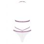 Body koronkowe Lilyanne Obsessive białe S/M - 7