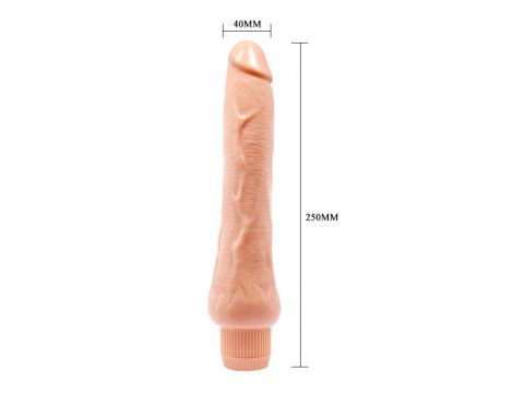Wibrator cielisty Baile Barbara Dryad 18 cm miękka skóra - 5