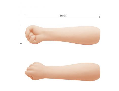 Realistyczne dildo pięściowe Pretty Love cieliste 36 cm wodoodporne - 6